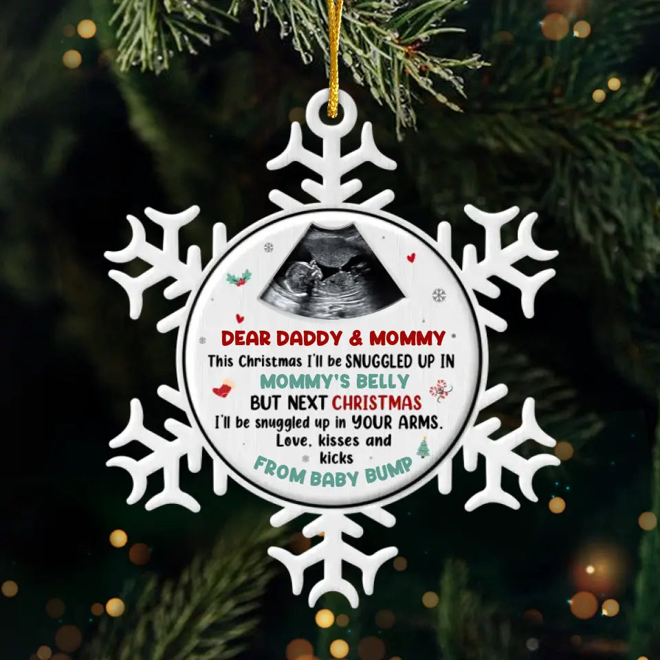 Custom Photo Loving A Baby Is A Circular Business - Family Personalized Custom Ornament - Metal Custom Shaped - Christmas Gift For Baby Kids, Newborn Baby