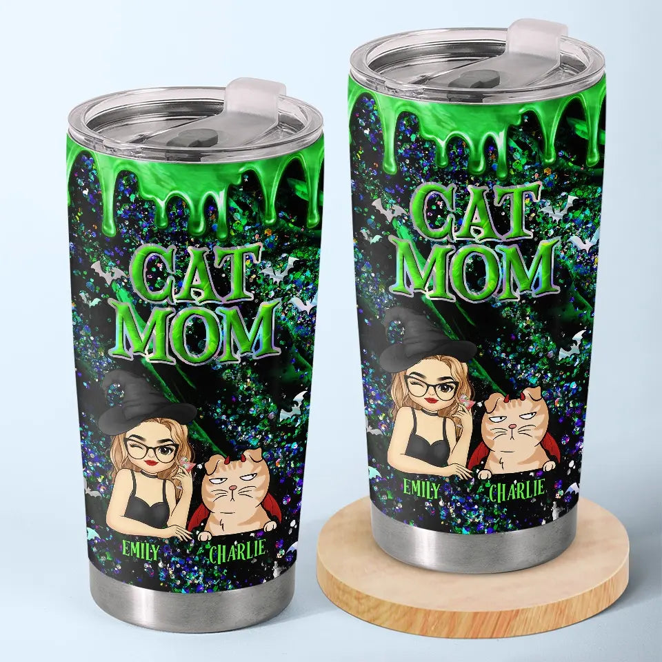 My Cat Is Ready To Cast Some Purrfectly Magical Spells This Halloween - Cat Personalized Custom Tumbler - Halloween Gift For Pet Owners, Pet Lovers