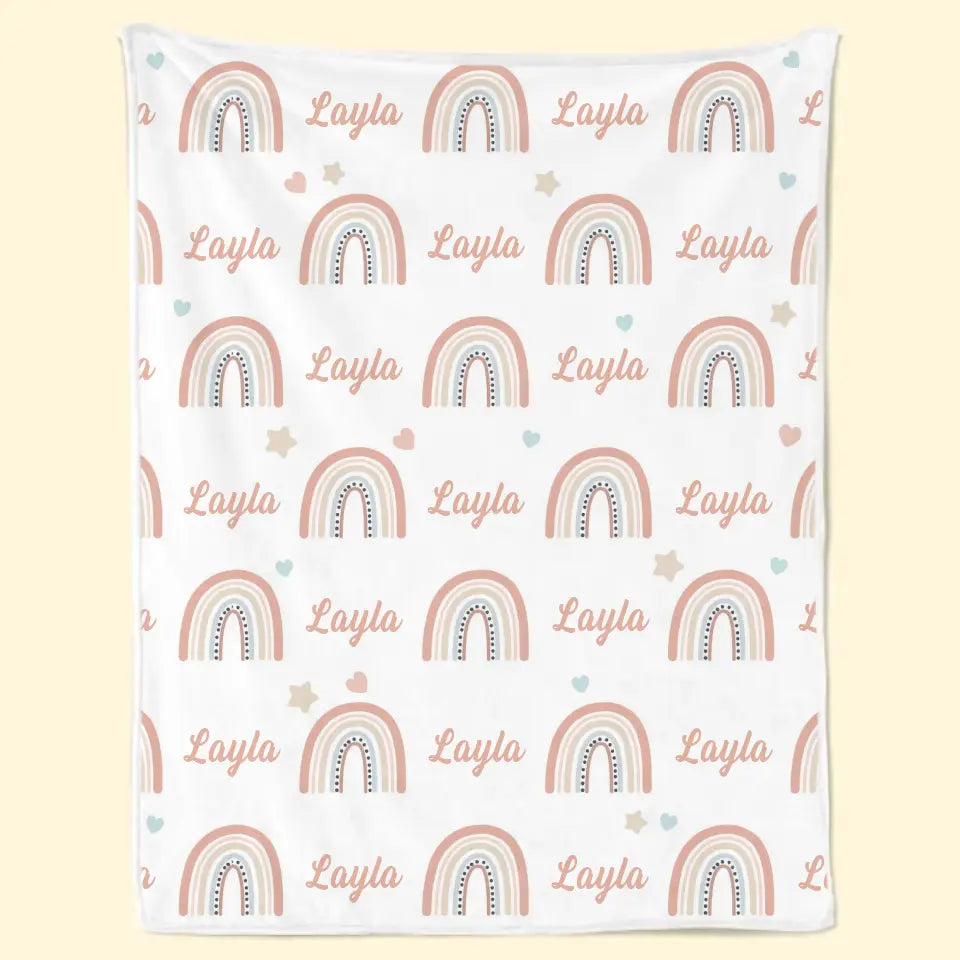 The Scent Of Baby Powder And Unconditional Love - Family Personalized Custom Blanket - Gift For Baby Kids, Newborn Baby