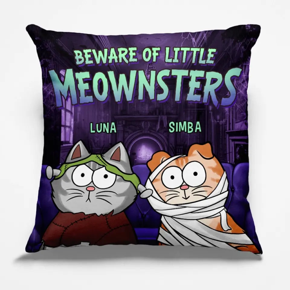 We Rule The House - Cat Personalized Custom Pillow - Halloween Gift For Pet Owners, Pet Lovers