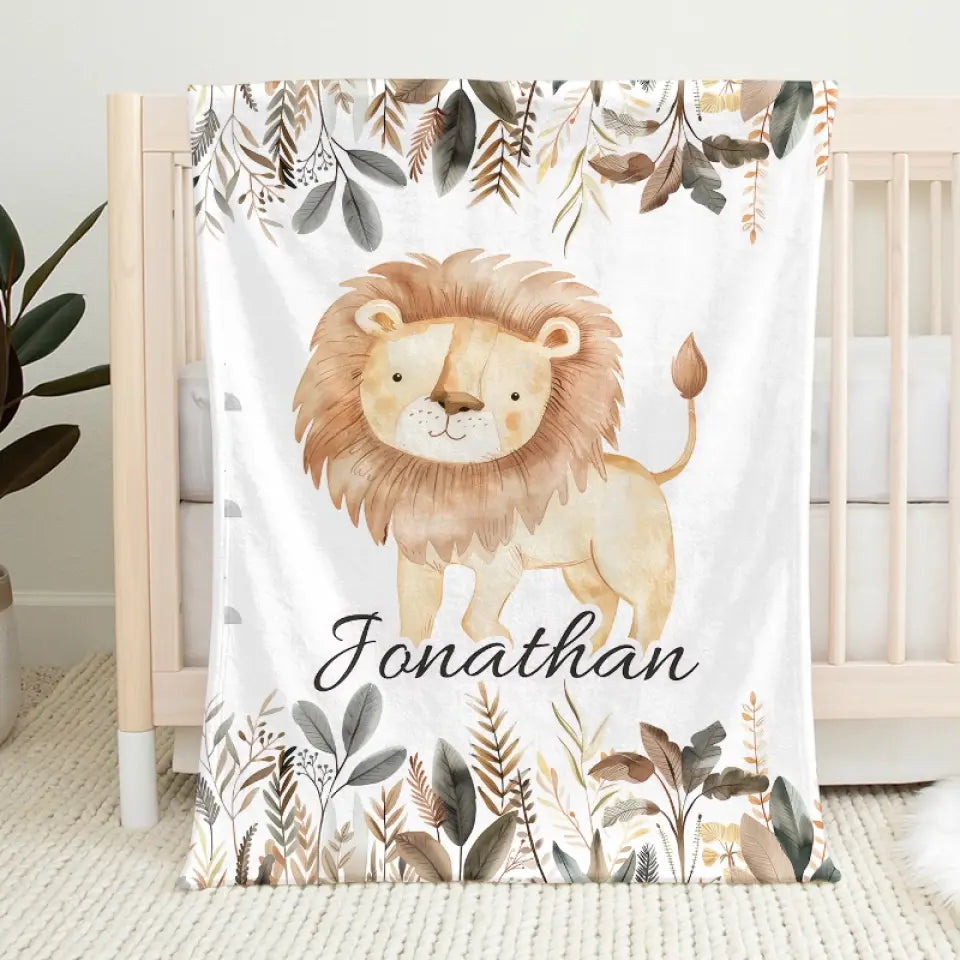Cozy Blankets And Wild Friends For Sweet Dreams - Family Personalized Custom Baby Blanket - Gift For Baby Kids, Newborn Baby