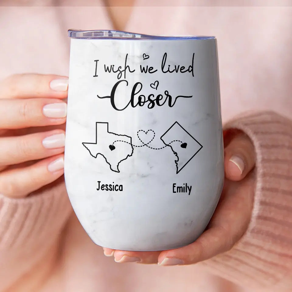 My Bestie Is Always In My Corner - Bestie Personalized Custom Wine Tumbler - Gift For Best Friends, BFF, Sisters