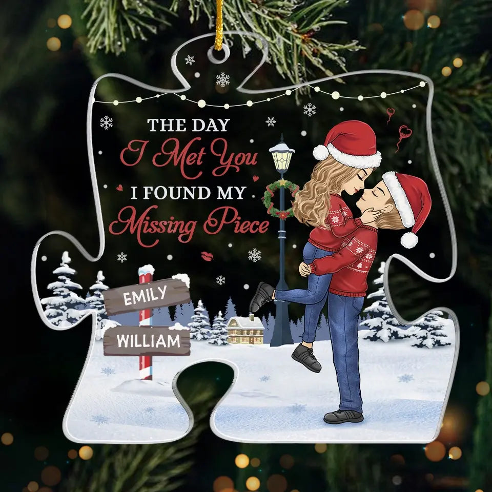 You Are My Favorite Christmas Present - Couple Personalized Custom Ornament - Acrylic Custom Shaped - Christmas Gift For Husband Wife, Anniversary
