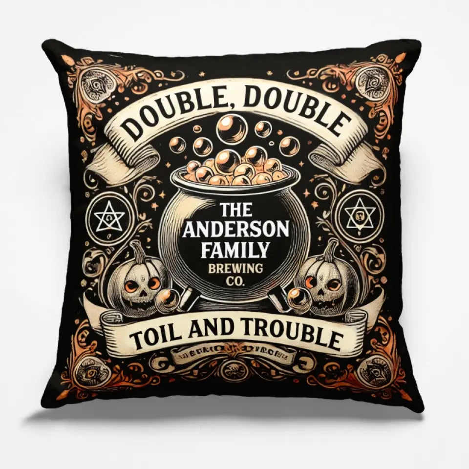 We'll See You At The Witching Hour - Family Personalized Custom Pillow - Halloween Gift For Family Members