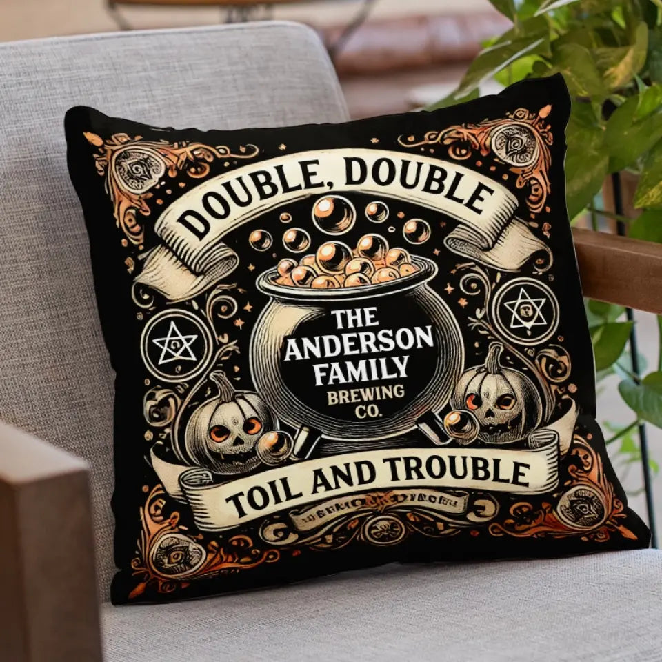We'll See You At The Witching Hour - Family Personalized Custom Pillow - Halloween Gift For Family Members