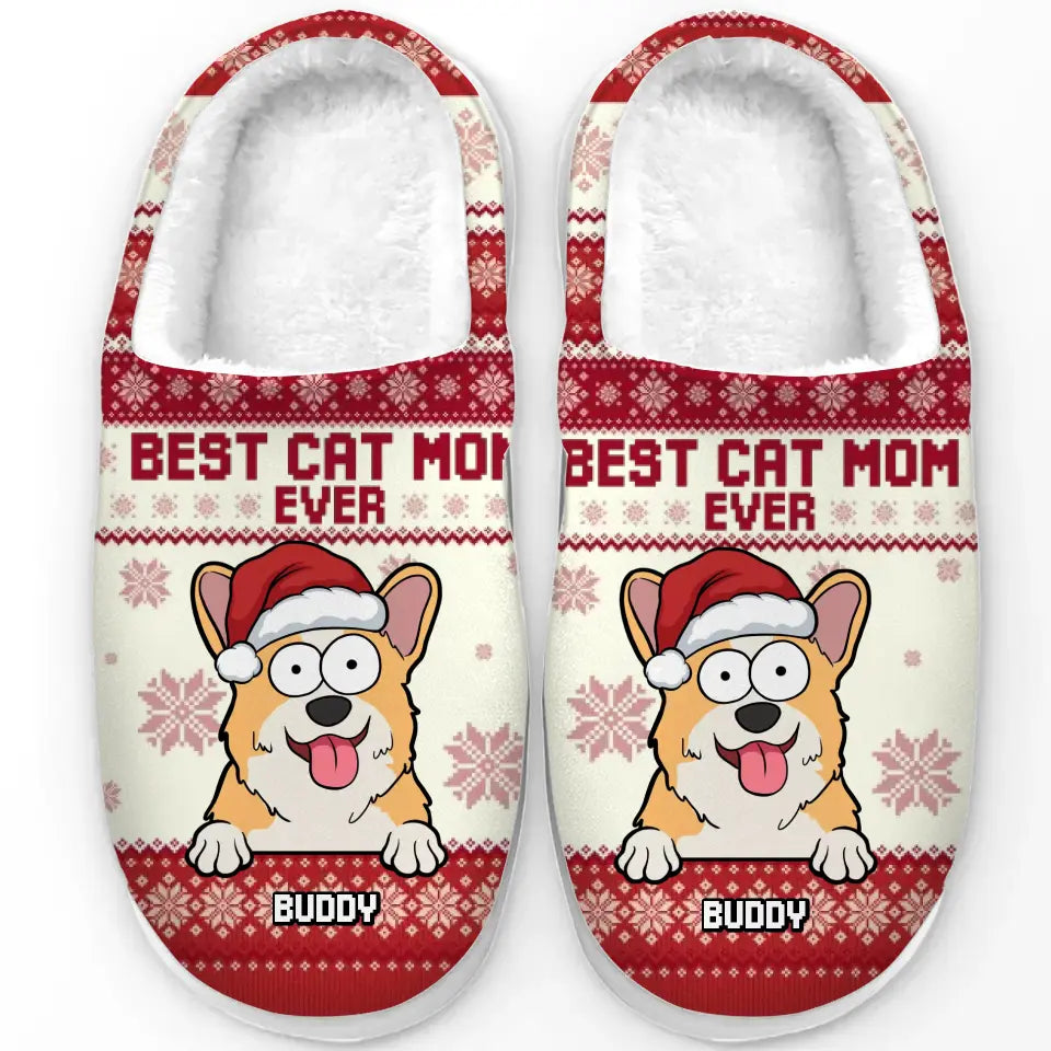 No Holiday Is Complete Without My Canine Companion - Dog & Cat Personalized Custom Fluffy Slippers - Christmas Gift For Pet Owners, Pet Lovers