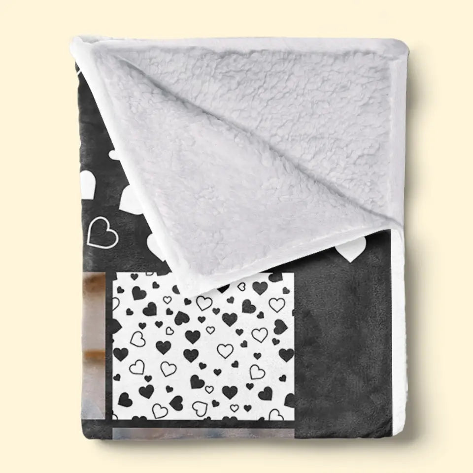 Custom Photo We Miss You And Love You Always - Memorial Personalized Custom Blanket - Sympathy Gift For Family Members