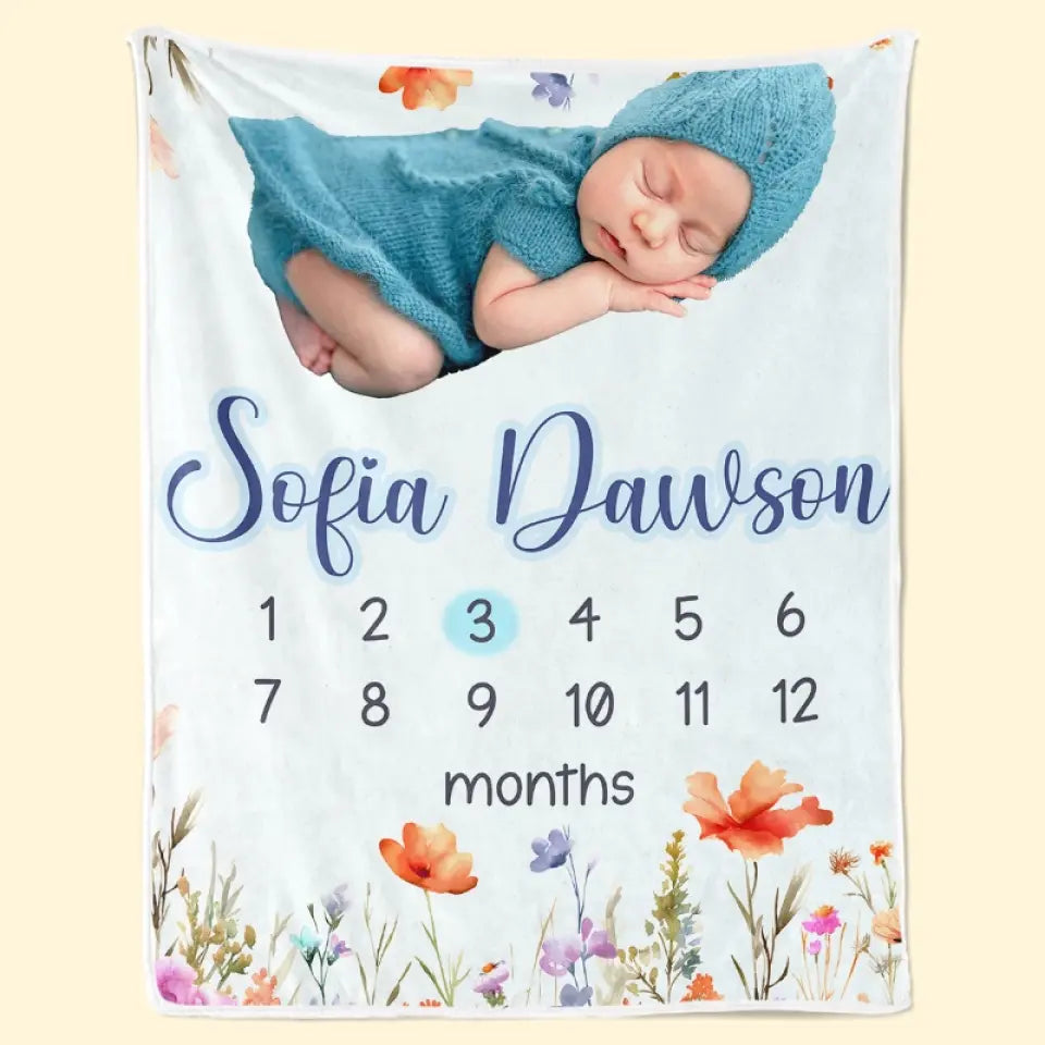 Custom Photo You’re My Favorite Reason To Lose Sleep - Family Personalized Custom Baby Blanket - Gift For Baby Kids, Newborn Baby