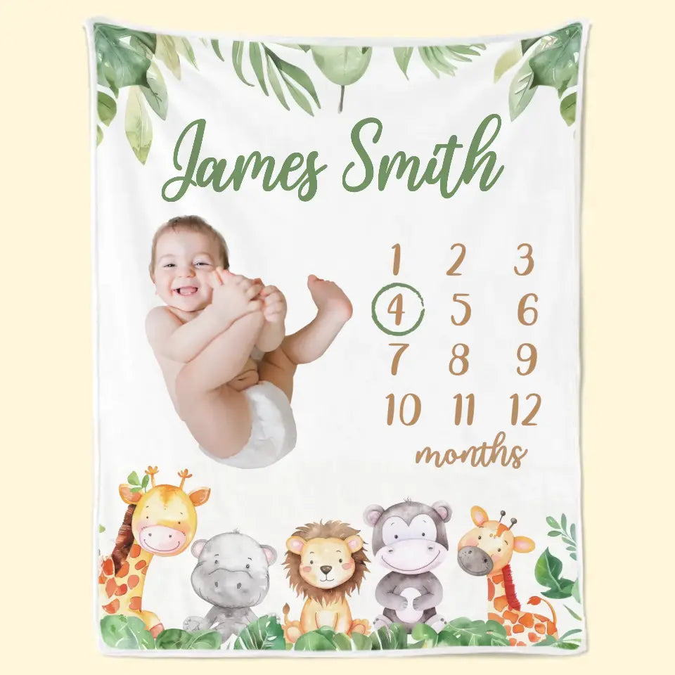 Custom Photo Every Baby Deserves A Cozy Place To Dream - Family Personalized Custom Baby Blanket - Gift For Baby Kids, Newborn Baby