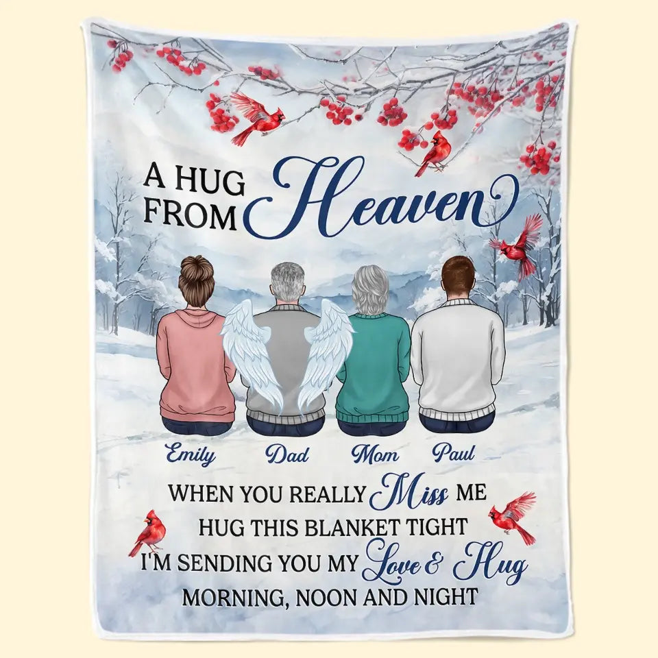 A Thoughtful Way To Show Your Love And Sympathy - Memorial Personalized Custom Blanket - Sympathy Gift For Family Members