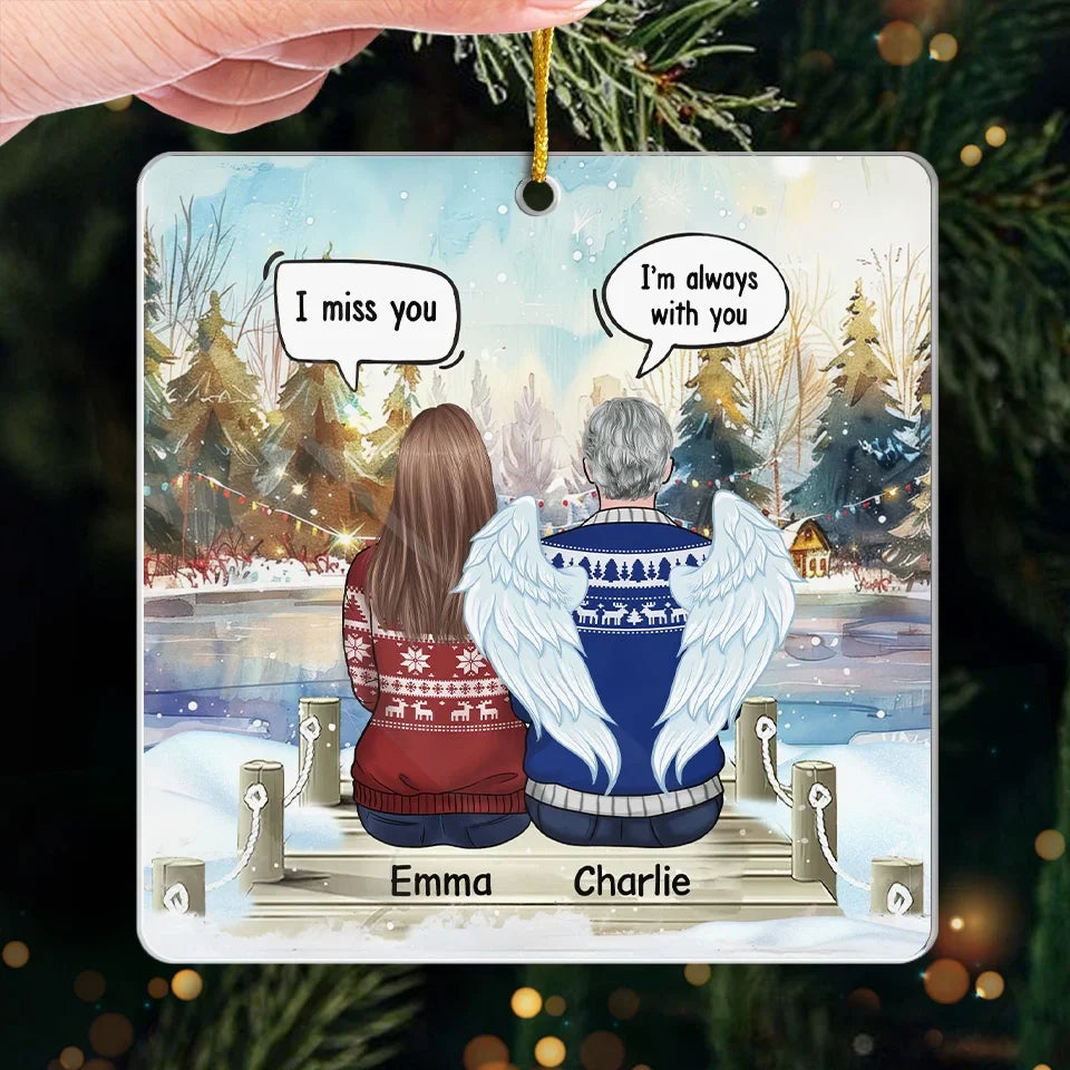 You Will Remain In Our Hearts Forever - Memorial Personalized Custom Ornament - Acrylic Custom Shaped - Sympathy Gift, Christmas Gift For Family Members