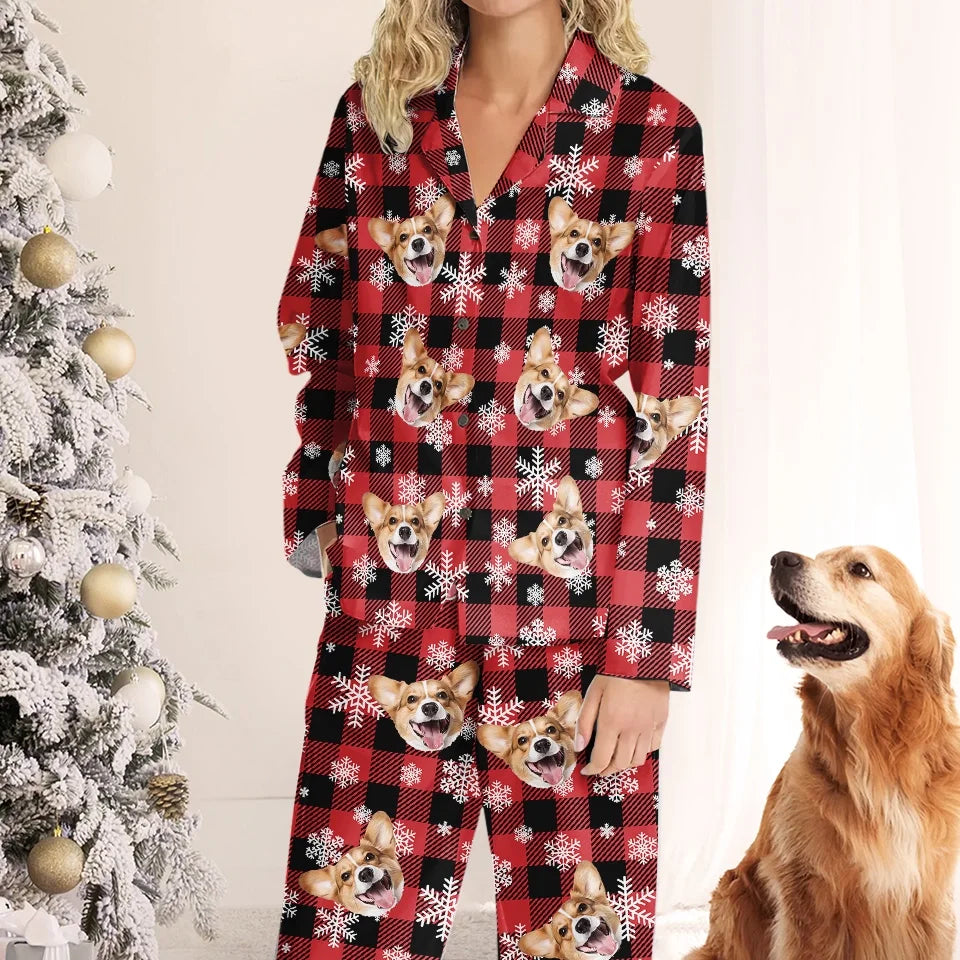 Custom Photo Nothing Says Christmas Like Snuggling Up In Cozy Pajamas Featuring Your Furry Friend - Dog & Cat Personalized Custom Pajamas - Christmas Gift For Pet Owners, Pet Lovers