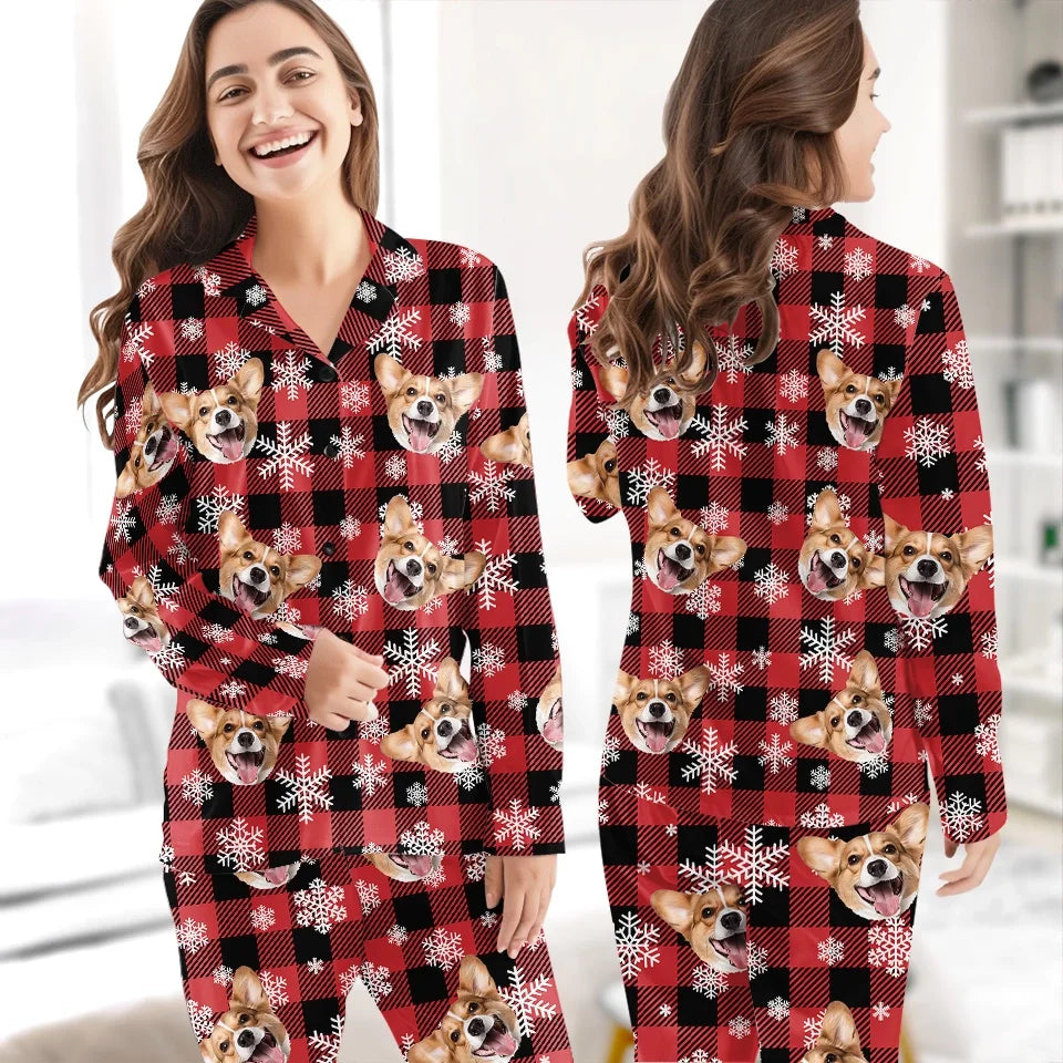 Custom Photo Nothing Says Christmas Like Snuggling Up In Cozy Pajamas Featuring Your Furry Friend - Dog & Cat Personalized Custom Pajamas - Christmas Gift For Pet Owners, Pet Lovers