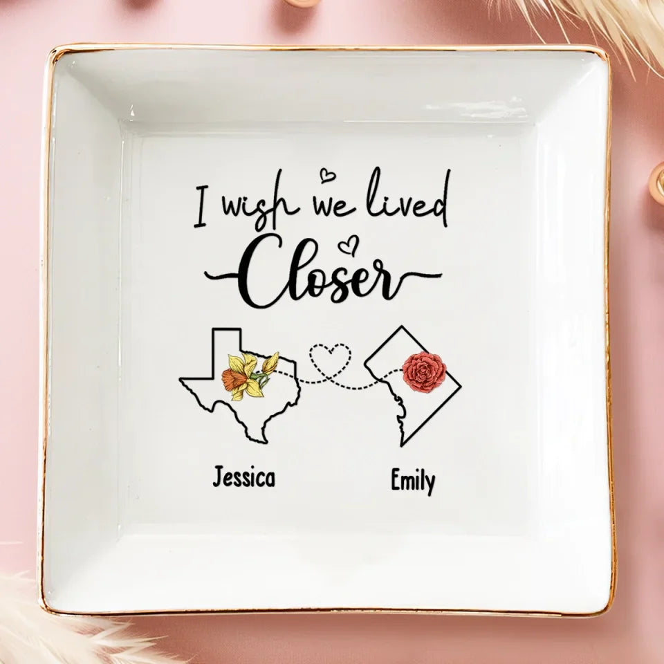 Sometimes Being With Your Best Friend Is All The Therapy You Need - Bestie Personalized Custom Jewelry Dish - Gift For Best Friends, BFF, Sisters