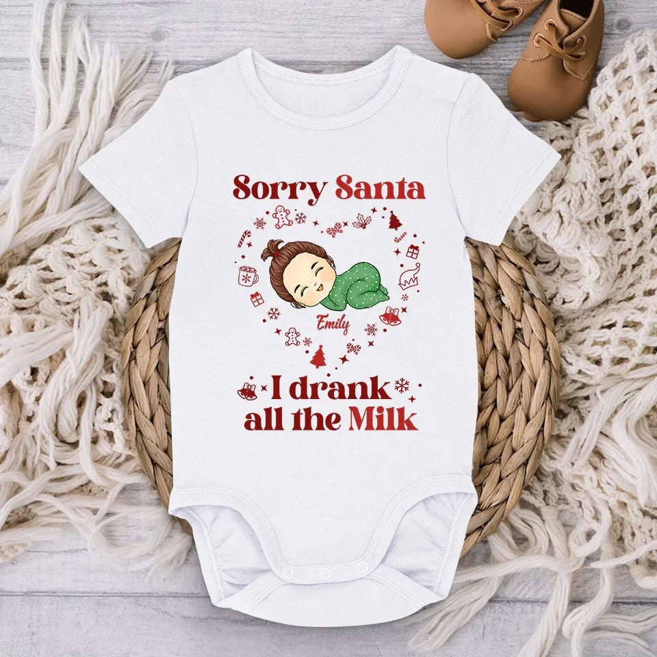 Your First Christmas Is A Gift We’ll Cherish Forever - Family Personalized Custom Baby Onesie - Christmas Gift For Baby Kids, Newborn Baby