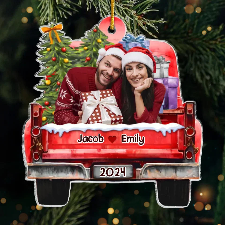 Custom Photo You And I Are The Perfect Christmas Story - Couple Personalized Custom Ornament - Acrylic Custom Shaped - Christmas Gift For Husband Wife, Anniversary