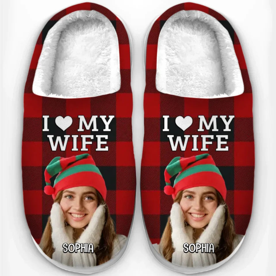 Custom Photo A Sweet Reminder Of Your Bond Every Time You Slip Them On - Couple Personalized Custom Fluffy Slippers - Christmas Gift For Husband Wife, Anniversary