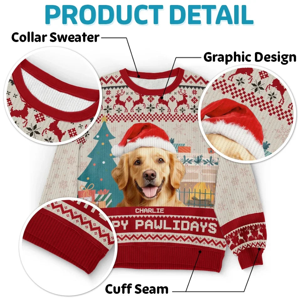 Custom Photo You're The Best Present Ever - Dog & Cat Personalized Custom Ugly Sweatshirt - Unisex Wool Jumper - Christmas Gift For Pet Owners, Pet Lovers