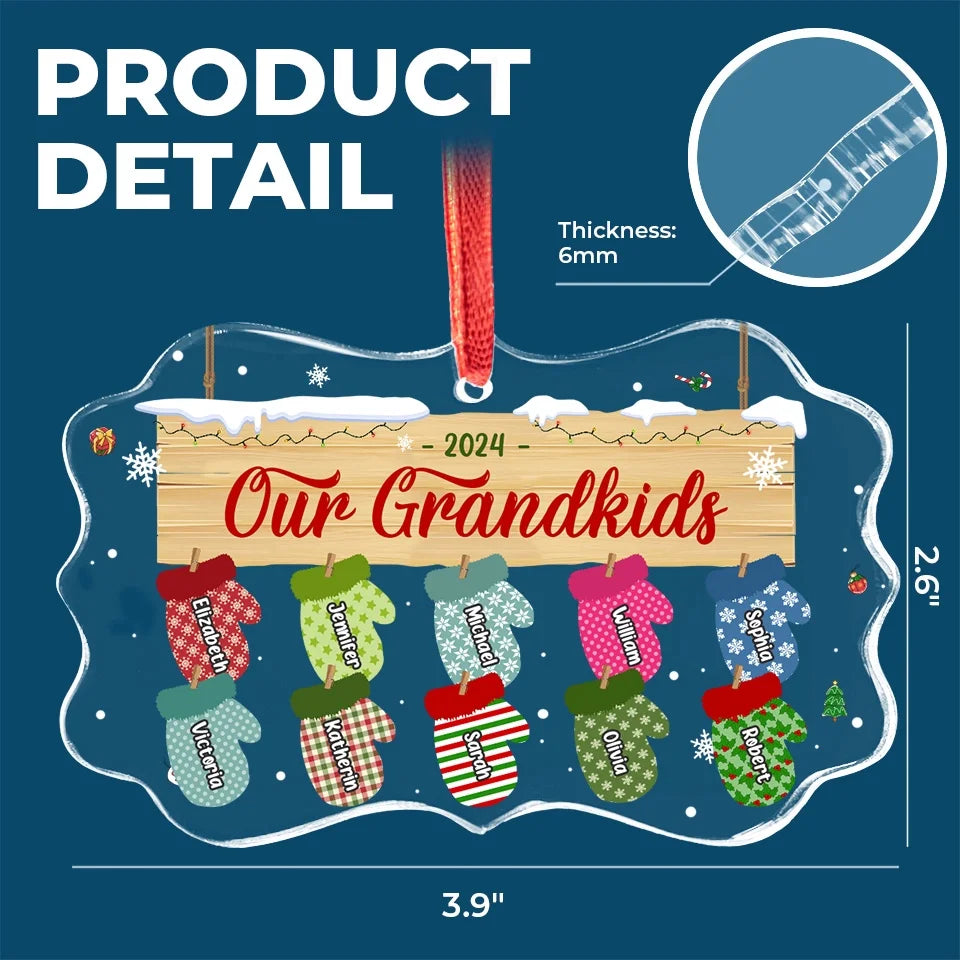 Christmas Is Going Home To Celebrate With Family - Family Personalized Custom Benelux Glass Ornament - Christmas Gift For Mom, Grandma