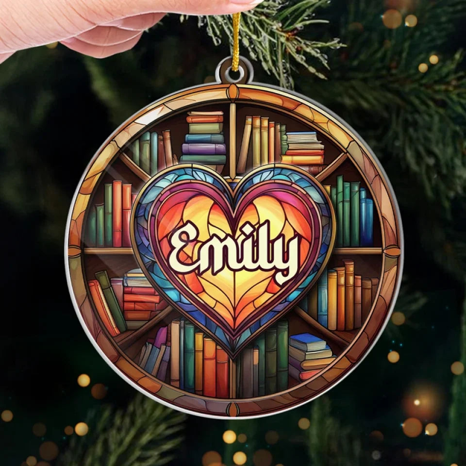 Let These Books Be Your Guide - Personalized Custom Ornament - Acrylic Custom Shaped - Christmas Gift For Book Lovers
