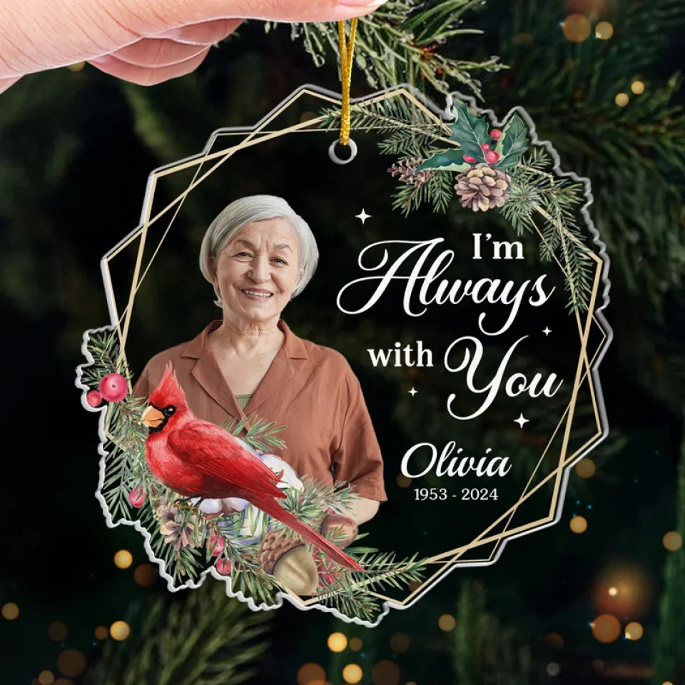 Custom Photo Your Presence Is Deeply Missed - Memorial Personalized Custom Ornament - Acrylic Custom Shaped - Christmas Gift, Sympathy Gift For Family Members
