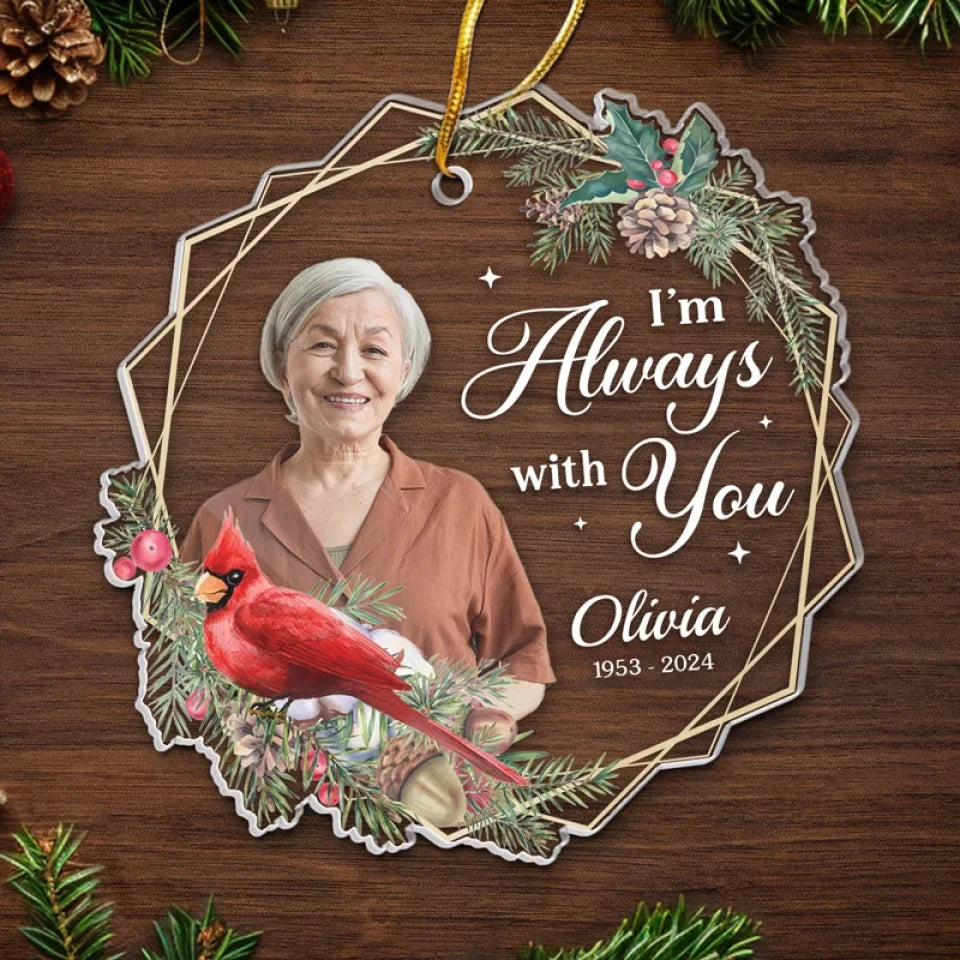 Custom Photo Your Presence Is Deeply Missed - Memorial Personalized Custom Ornament - Acrylic Custom Shaped - Christmas Gift, Sympathy Gift For Family Members