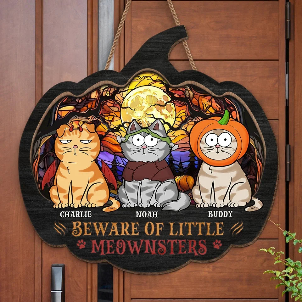It's Showtime! - Cat Personalized Custom Home Decor Wood Sign - Halloween Gift For Pet Owners, Pet Lovers