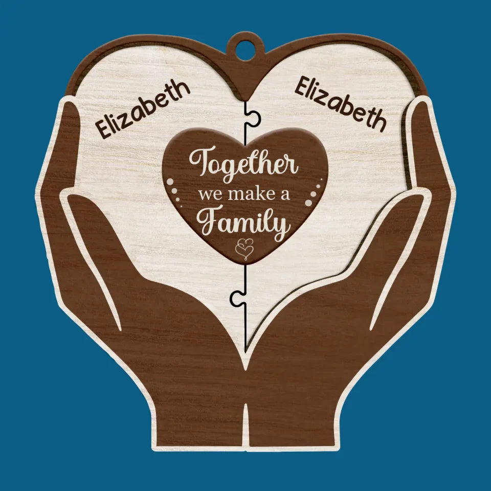 The True Spirit Of Christmas Lies In Your Heart - Family Personalized Custom Ornament - Wood Custom Shaped - Christmas Gift For Family Members