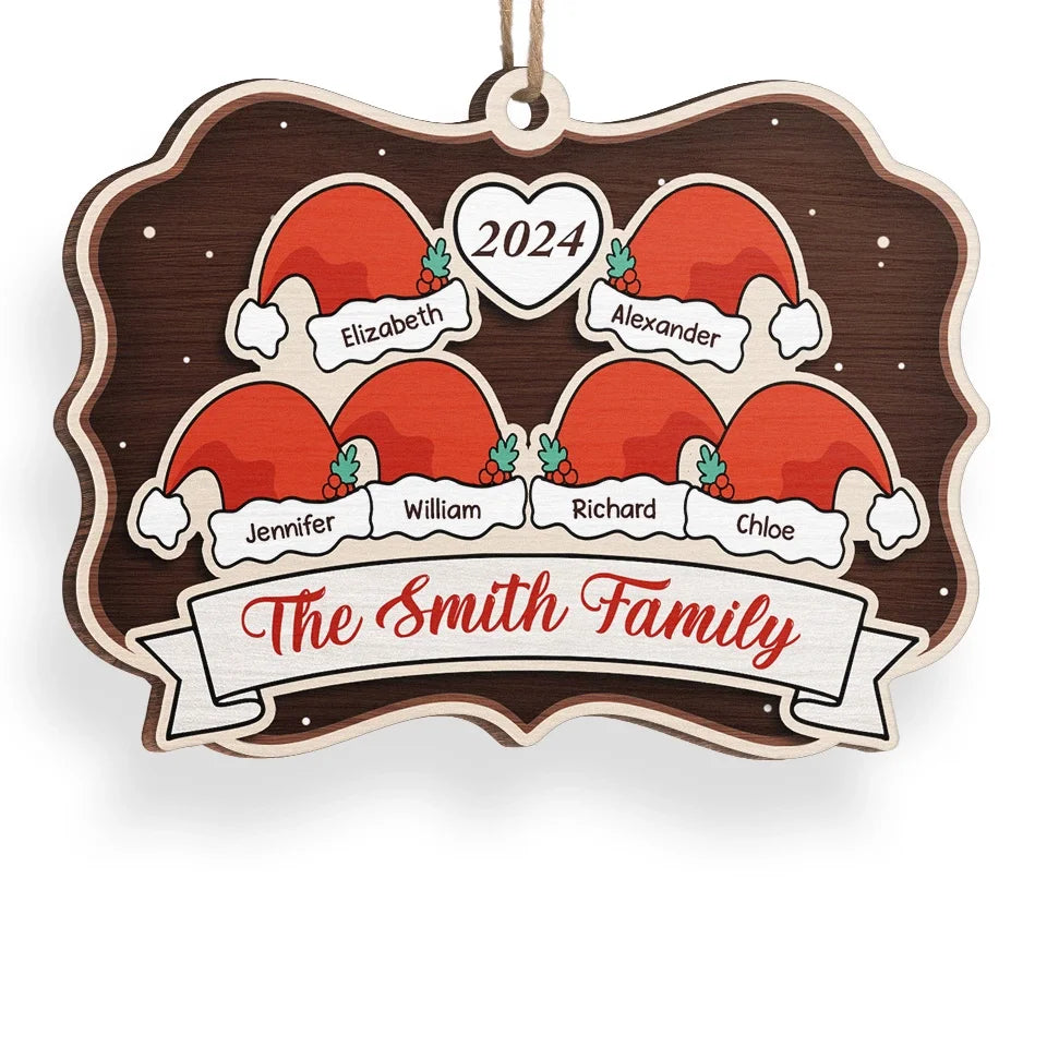 Family And Love Are The True Gifts Of Christmas - Family Personalized Custom Ornament - Wood Custom Shaped - Christmas Gift For Family Members