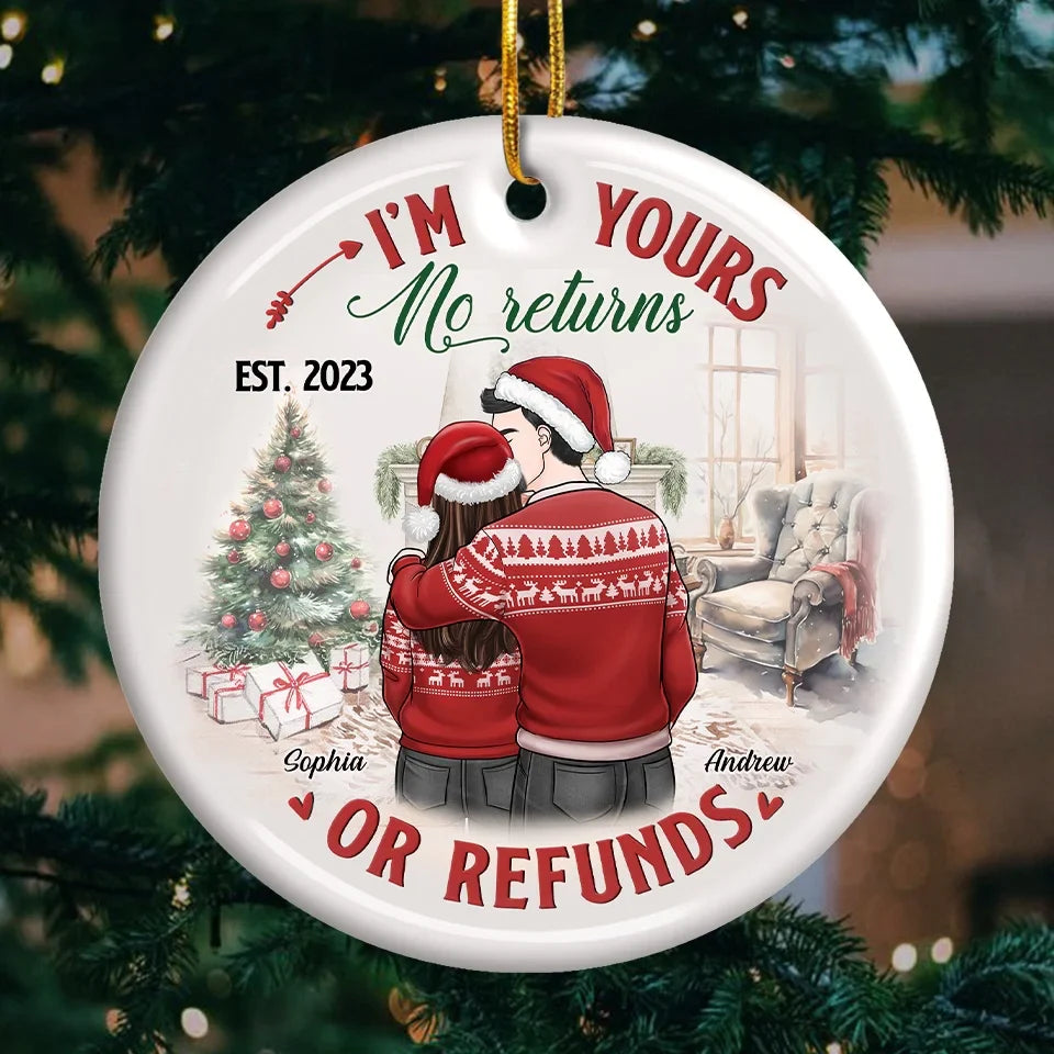 You Make Each Day Seem Like Christmas
- Couple Personalized Custom Ornament - Ceramic Round Shaped - Christmas Gift For Husband Wife, Anniversary