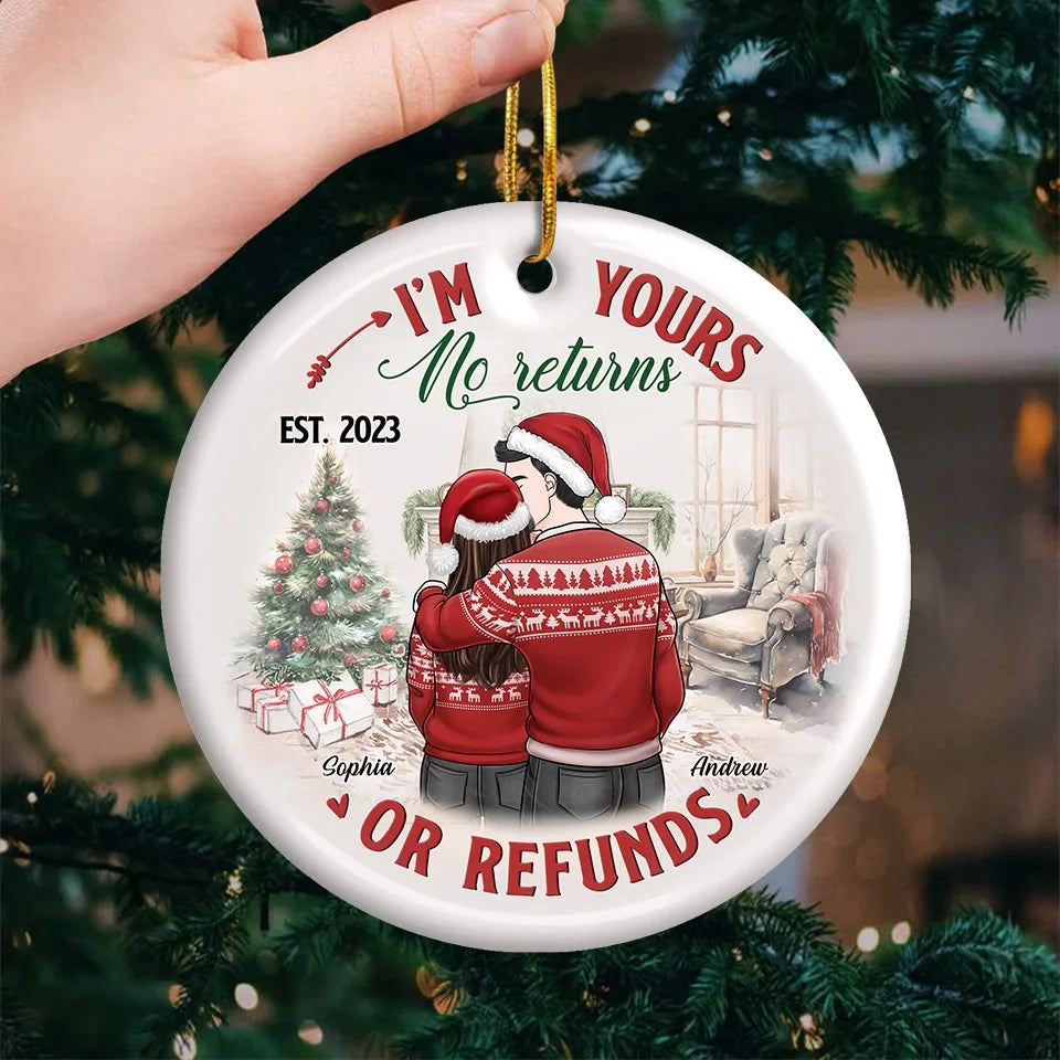 You Make Each Day Seem Like Christmas
- Couple Personalized Custom Ornament - Ceramic Round Shaped - Christmas Gift For Husband Wife, Anniversary