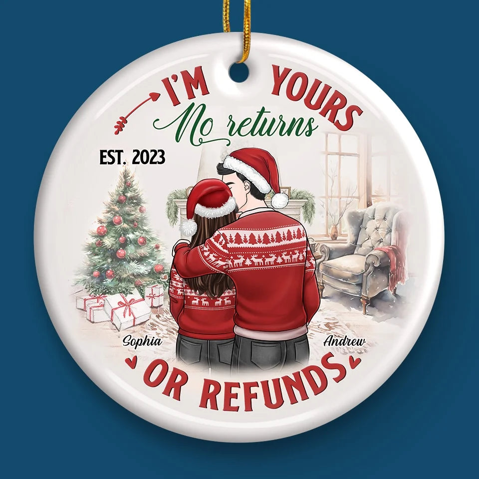 You Make Each Day Seem Like Christmas
- Couple Personalized Custom Ornament - Ceramic Round Shaped - Christmas Gift For Husband Wife, Anniversary