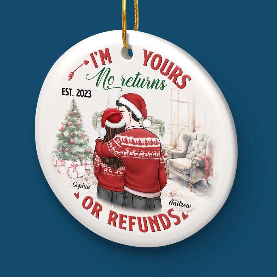 You Make Each Day Seem Like Christmas
- Couple Personalized Custom Ornament - Ceramic Round Shaped - Christmas Gift For Husband Wife, Anniversary