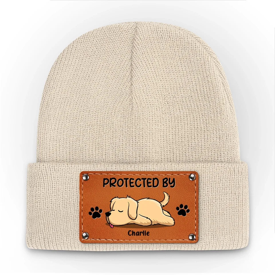 A Dog Wags Its Tail With Its Heart - Dog & Cat Personalized Custom Baby Beanie Hat - Gift For Pet Owners, Pet Lovers
