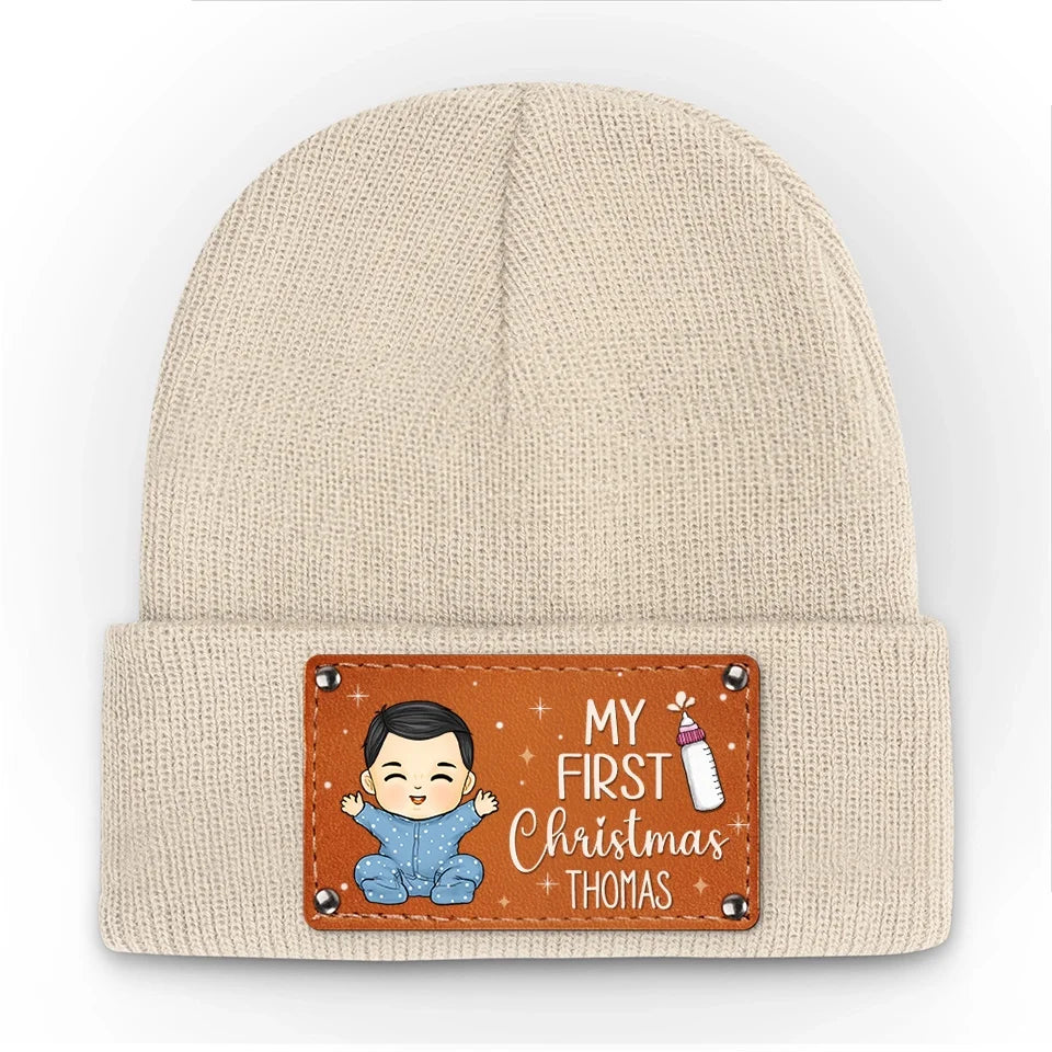 Sorry Santa I Drank The Milk - Family Personalized Custom Baby Beanie Hat - Christmas Gift For Baby Kids, Newborn Baby, First Christmas