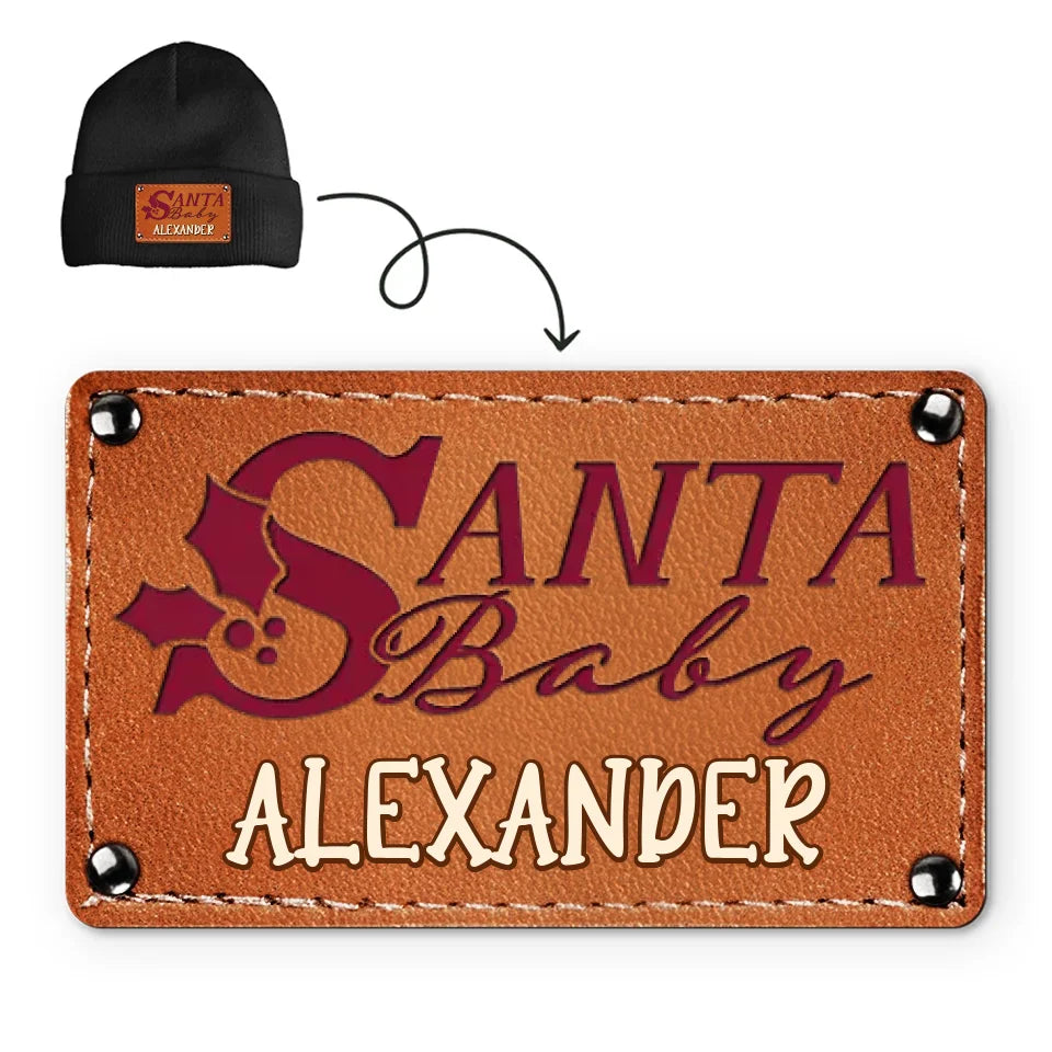 Santa Baby Is Coming To Town - Family Personalized Custom Baby Beanie Hat - Christmas Gift For Baby Kids, Newborn Baby