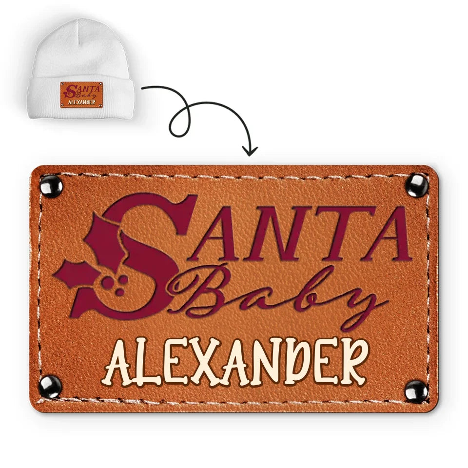 Santa Baby Is Coming To Town - Family Personalized Custom Baby Beanie Hat - Christmas Gift For Baby Kids, Newborn Baby
