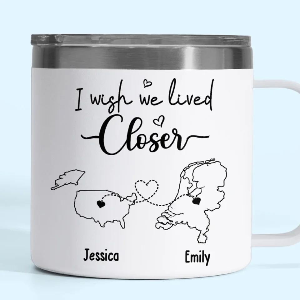 Good Friends And Good Drinks Make Life Better - Bestie Personalized Custom 14oz Stainless Steel Tumbler With Handle - Gift For Best Friends, BFF, Sisters