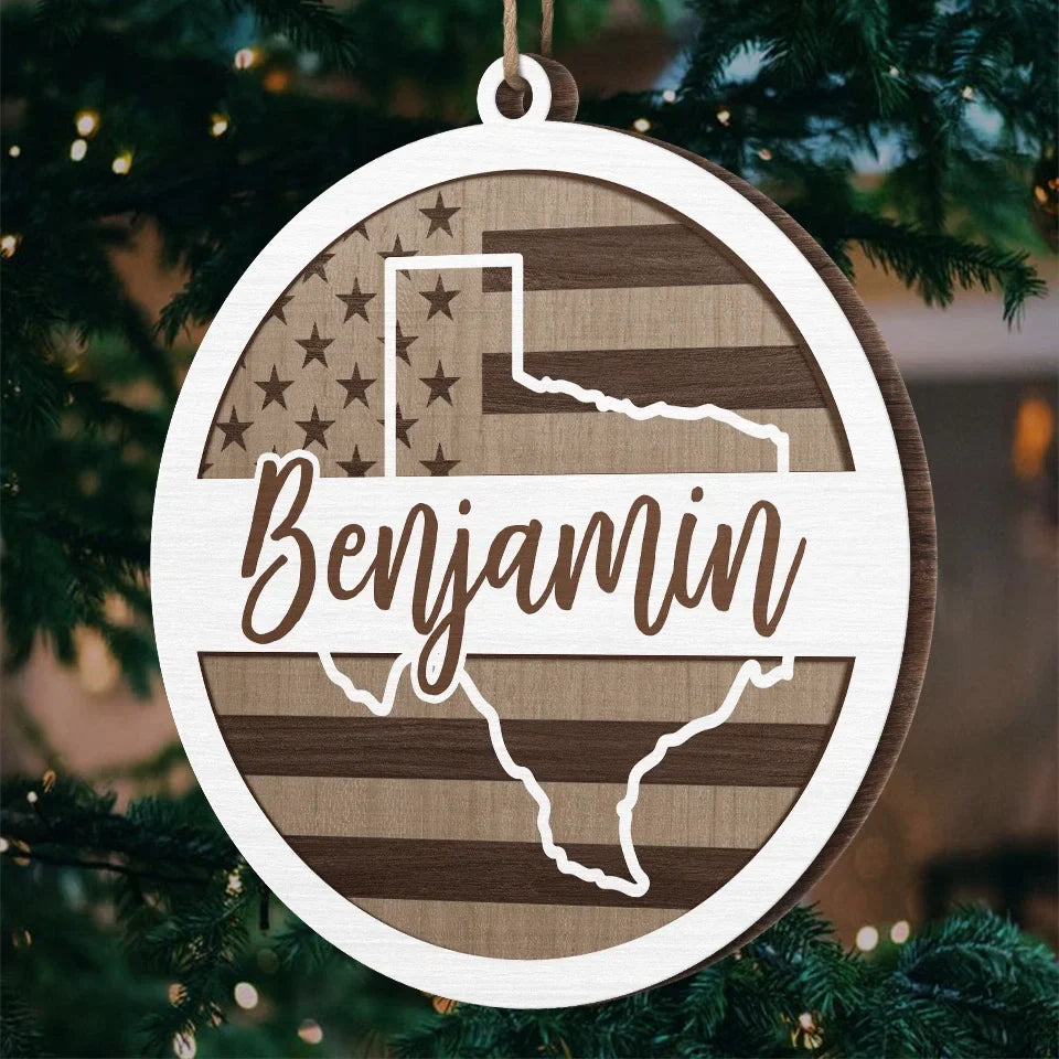 No Distance Can Break The Ties Of Family - Family Personalized Custom Ornament - Wood Custom Shaped - Christmas Gift For Family Members