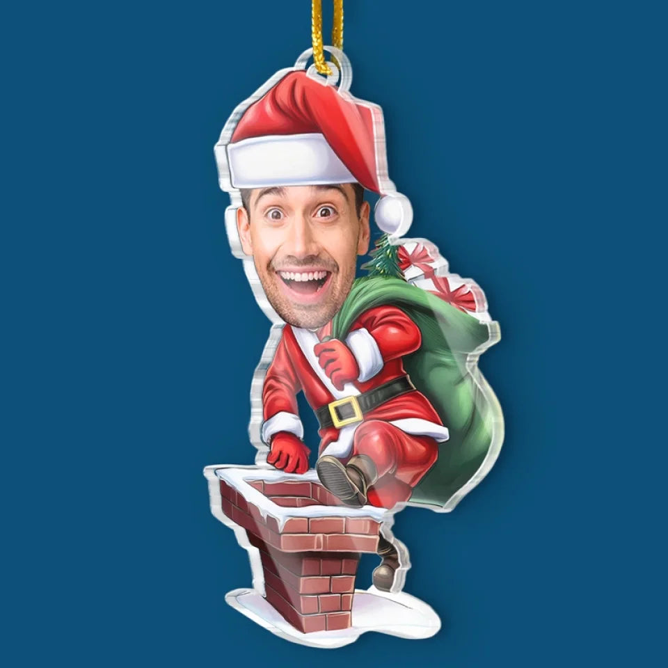 Custom Photo Christmas Eve Is Family Night - Family Personalized Custom Ornament - Acrylic Custom Shaped - Christmas Gift For Family Members