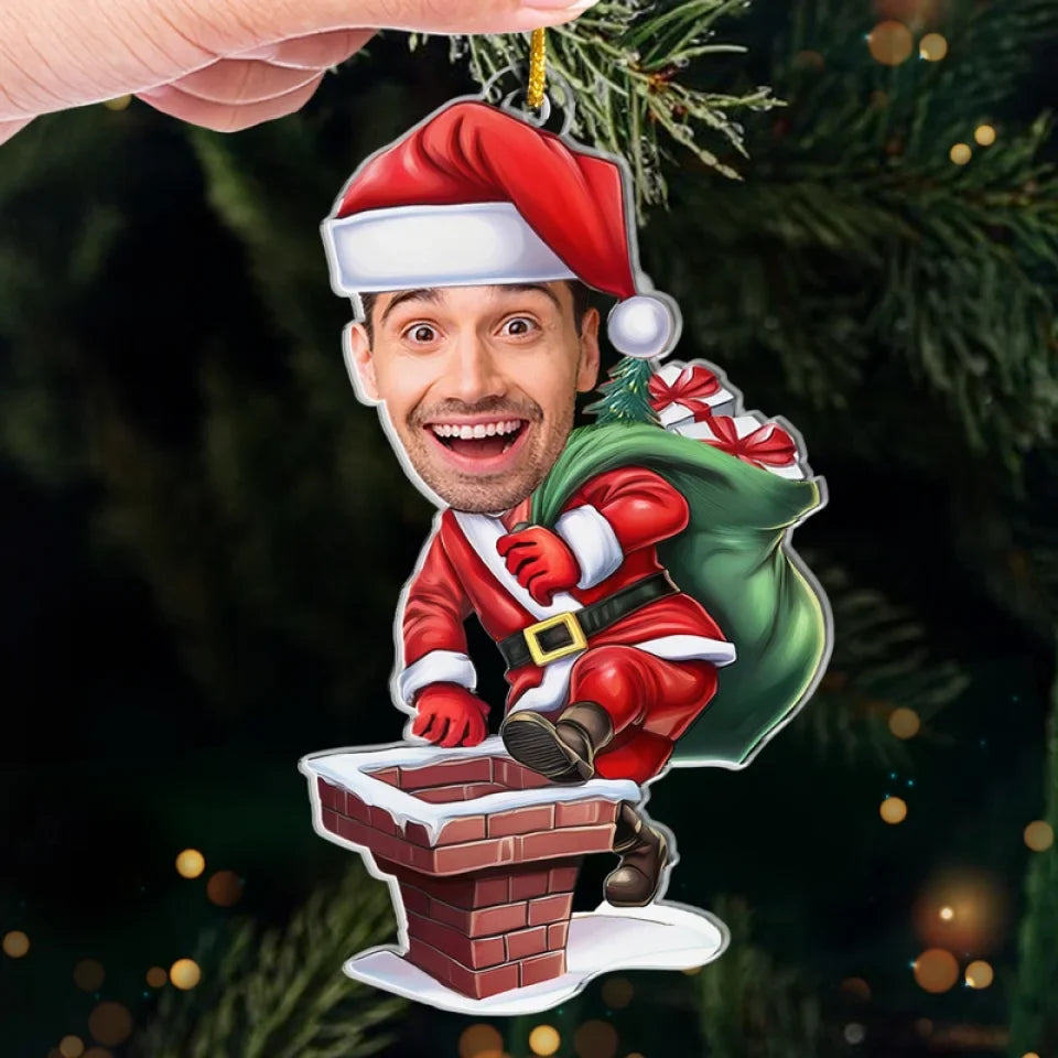 Custom Photo Christmas Eve Is Family Night - Family Personalized Custom Ornament - Acrylic Custom Shaped - Christmas Gift For Family Members
