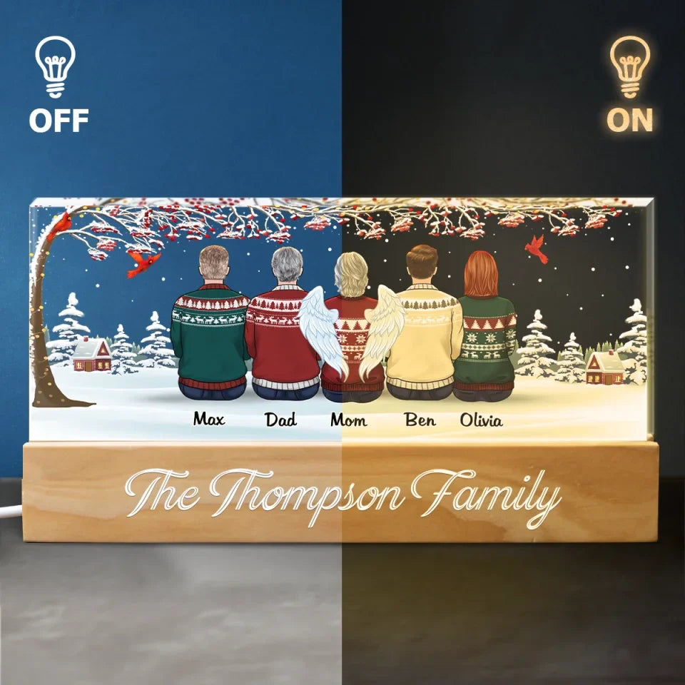 Home Is Where The Christmas Cookies And Presents Are - Family Personalized Custom Acrylic Letters 3D LED Night Light - Christmas Gift For Family Members