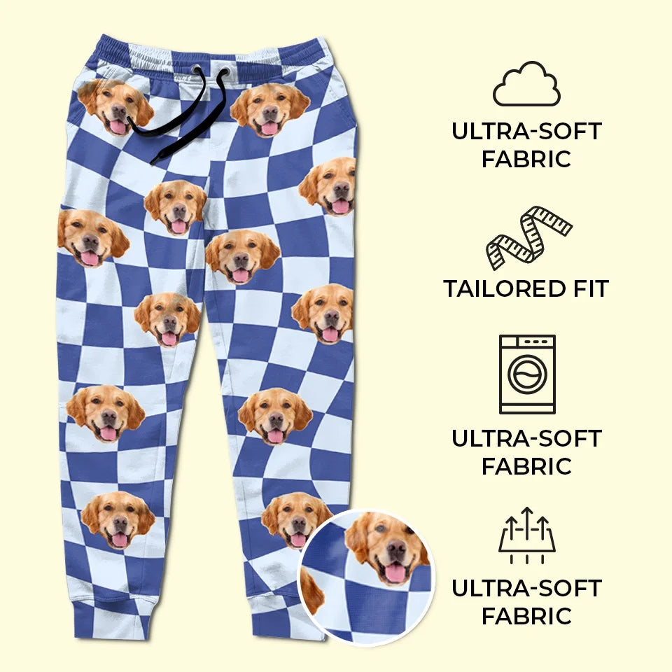 Custom Photo Christmas Is Better With A Wet Nose And A Wagging Tail - Dog & Cat Personalized Custom Unisex Sweatpants - Christmas Gift For Pet Owners, Pet Lovers