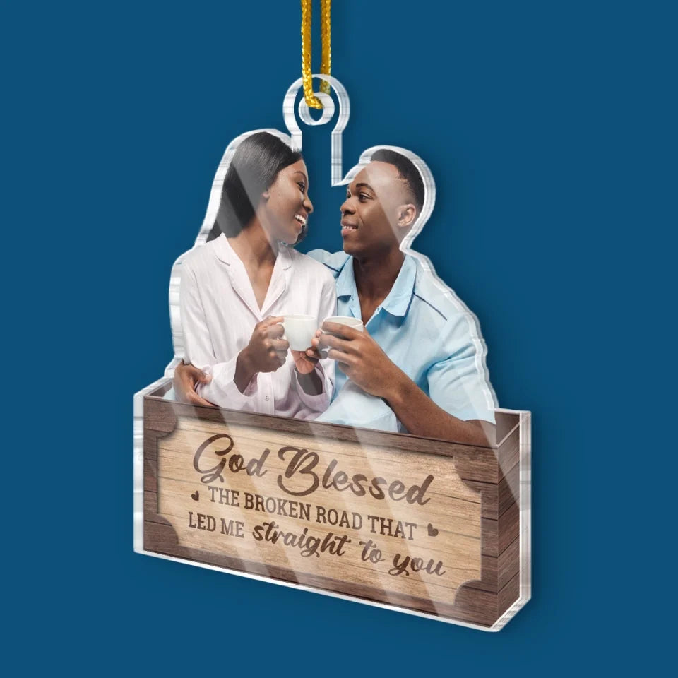 Custom Photo You Make Me Love Christmas Even More Than I Already Do - Couple Personalized Custom Ornament - Acrylic Custom Shaped - Christmas Gift For Husband Wife, Anniversary