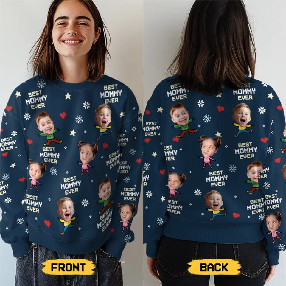 Family Is The Greatest Gift Of All - Family Personalized Custom Ugly Sweatshirt - Unisex Wool Jumper - Christmas Gift For Family Members