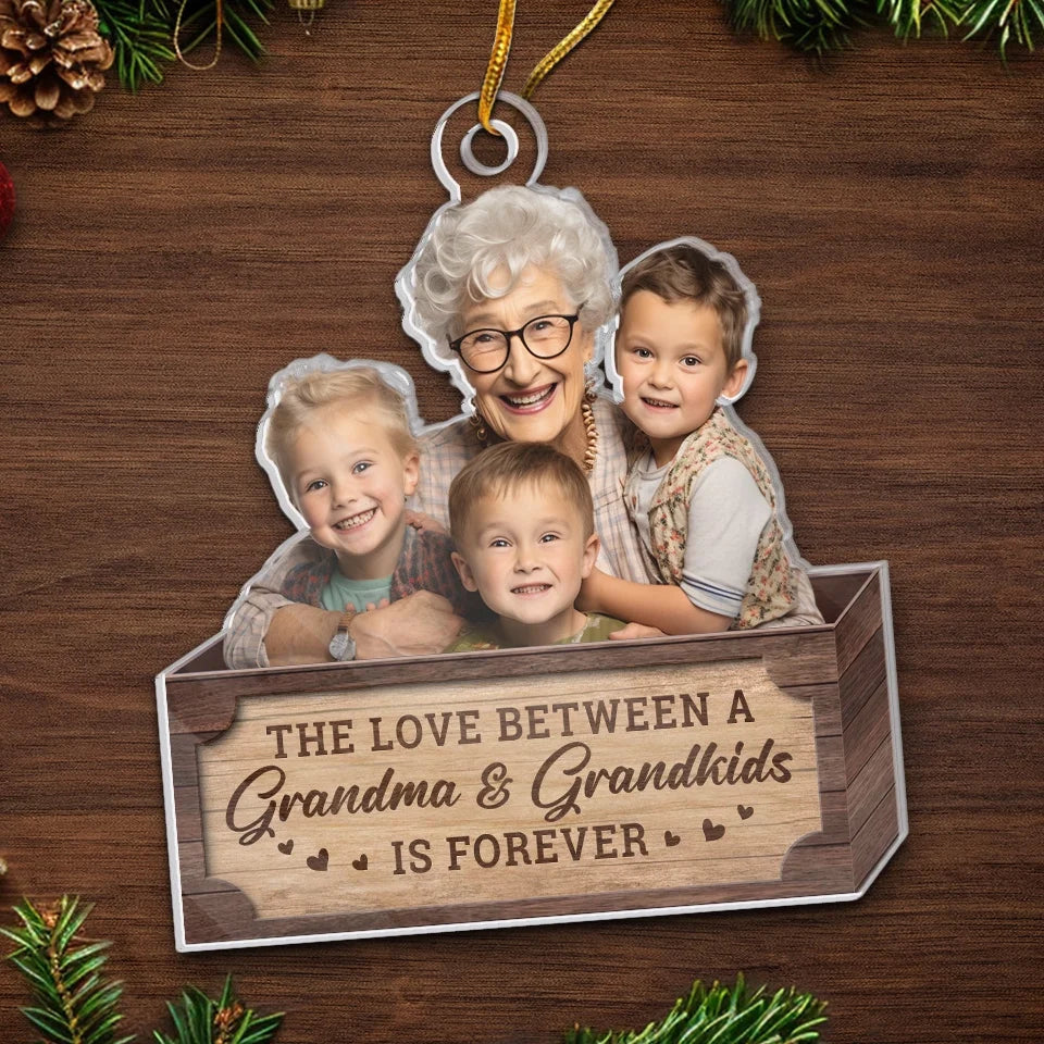 Custom Photo We Create The Best Holiday Memories - Family Personalized Custom Ornament - Acrylic Custom Shaped - Christmas Gift For Grandma, Grandpa