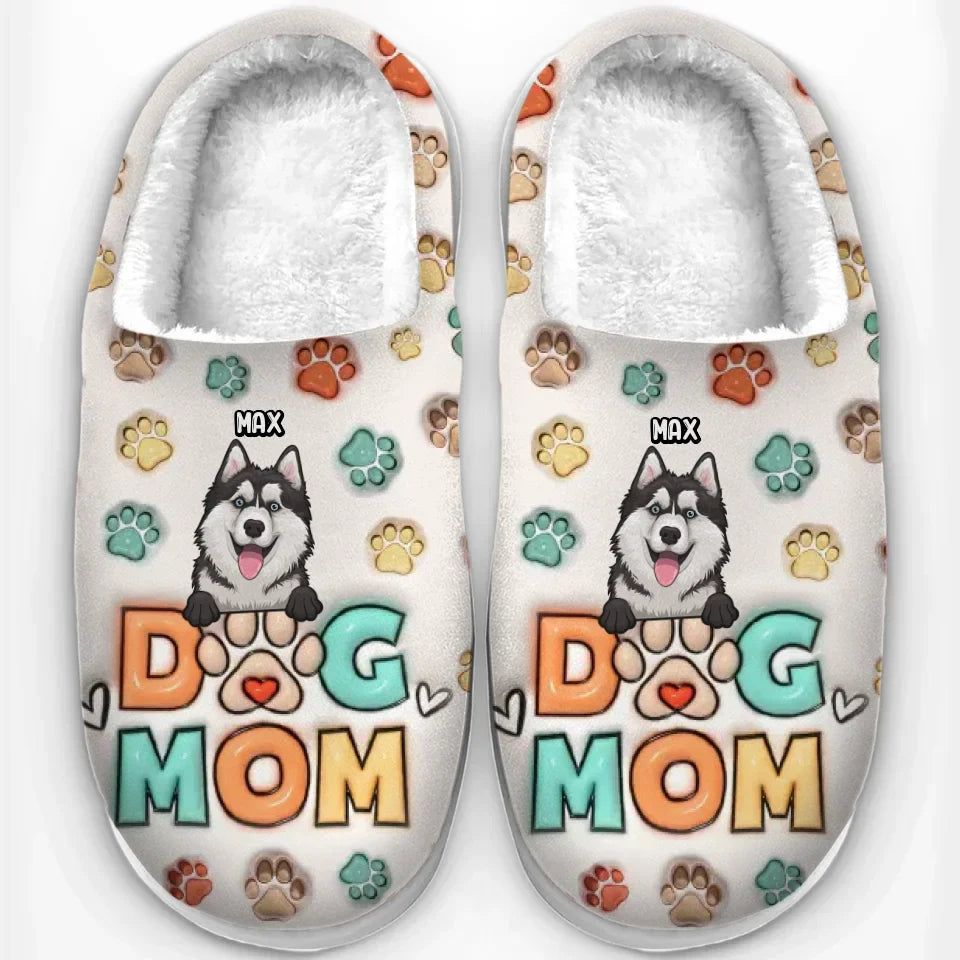 Wishing You A Furry Little Christmas - Dog & Cat Personalized Custom Fluffy Slippers - Christmas Gift For Pet Owners, Pet Lovers