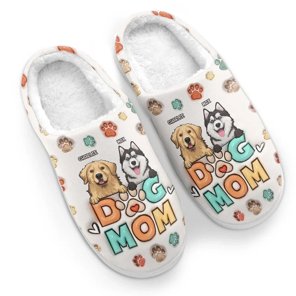 Wishing You A Furry Little Christmas - Dog & Cat Personalized Custom Fluffy Slippers - Christmas Gift For Pet Owners, Pet Lovers