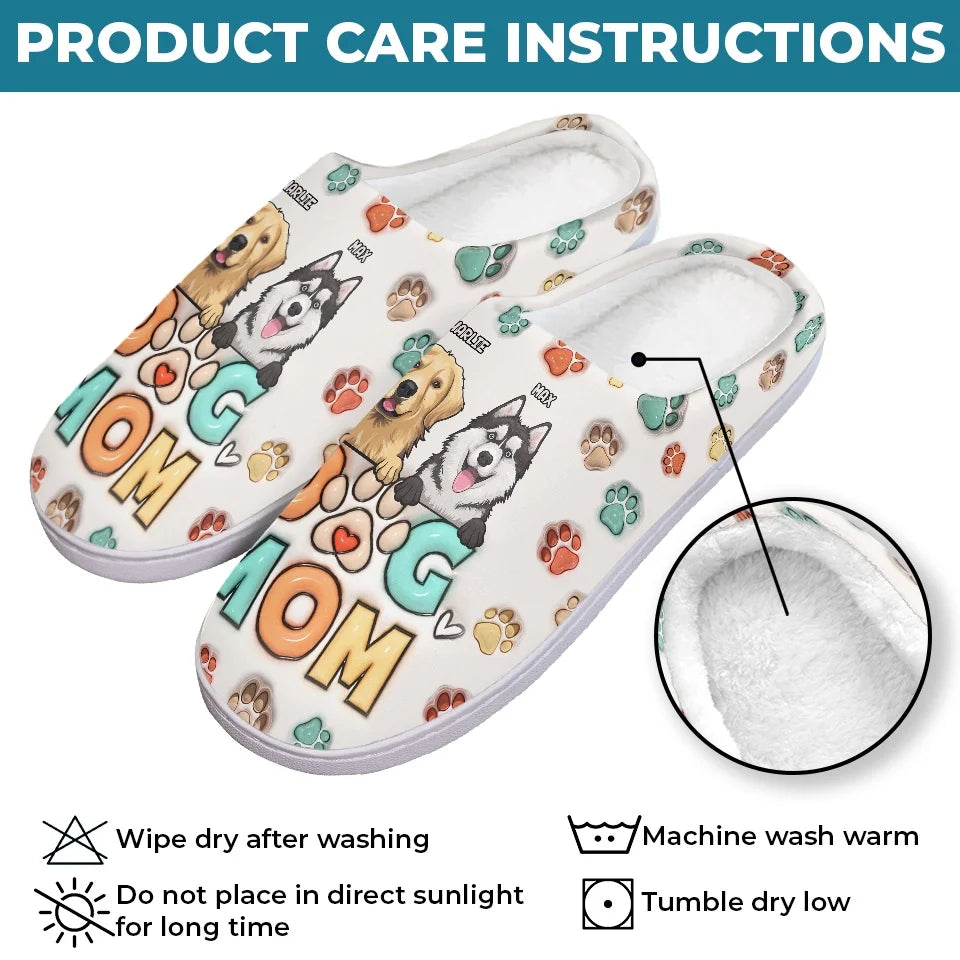 Wishing You A Furry Little Christmas - Dog & Cat Personalized Custom Fluffy Slippers - Christmas Gift For Pet Owners, Pet Lovers