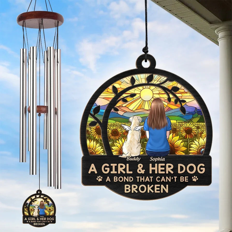 Dogs Make Everything Better - Dog Personalized Custom Wind Chime Suncatcher - Christmas Gift For Pet Owners, Pet Lovers